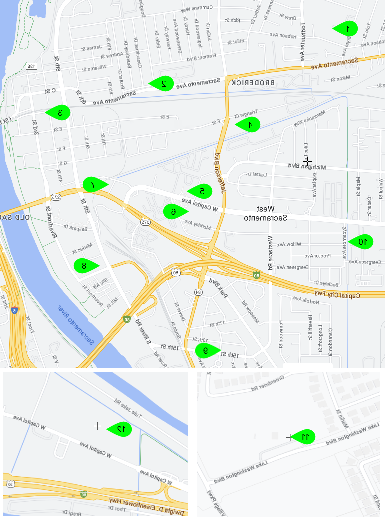 城市电动汽车充电器地图